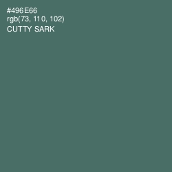 #496E66 - Cutty Sark Color Image